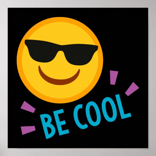 Be Cool Emoji Poster (Voorkant)