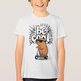 "Be Cool" Scooter Capybara Kinder T-shirt