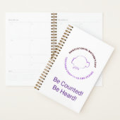 Be Counted! Be Heard! Planner! (Devant avec enveloppe)