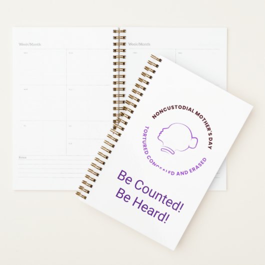 Be Counted! Be Heard! Planner! (Devant avec enveloppe)