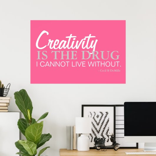 Be Creative - Poster Inspiration (Bureau à domicile)