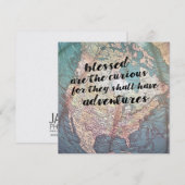 BE CURIOUS 5.25 x 5.25 card Kaart (Voorkant / Achterkant)