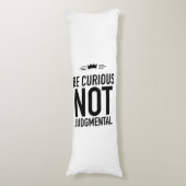 Be curious black lichaamskussen (Voorkant Verticaal)