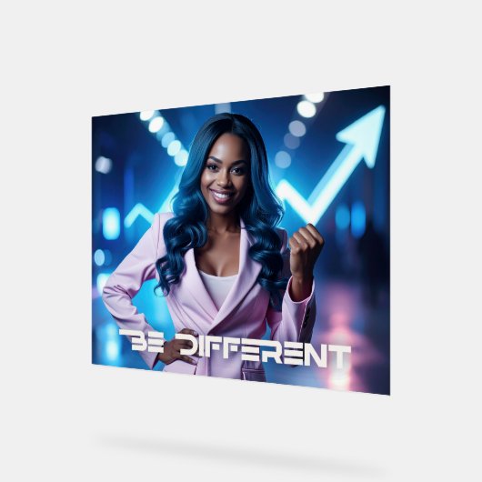 BE DIFFERENT ACRYL BORD (Hoek)