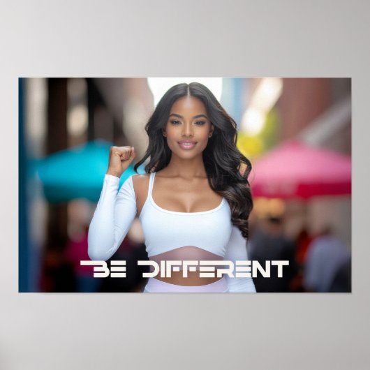 BE DIFFERENT POSTER (Voorkant)