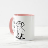 Be Different Smart Dog Mug – Inspiring Minimal Pet (Devant gauche)