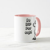 Be Different Smart Dog Mug – Inspiring Minimal Pet Mok (Voorkant rechts)