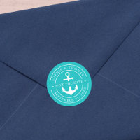 Be-editabele Kleur Witte Rand Anker Save the Date