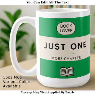 Be-editbare Klassieke Retro Paperback Boekomslag G Koffiemok