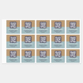 Be-editbare moderne QR-code sjabloon Waterdicht Labels (Vel)