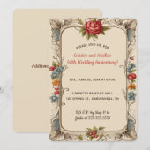 Be-editbare Romantische Rozentuin Kaart (Voorkant / Achterkant)