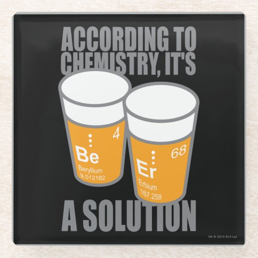 BE-ER GLAZEN ONDERZETTER (Voorkant)