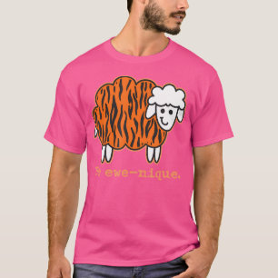 Be Ewe-nique Oranje Bengaalse tijgerstrepen Animal T-shirt