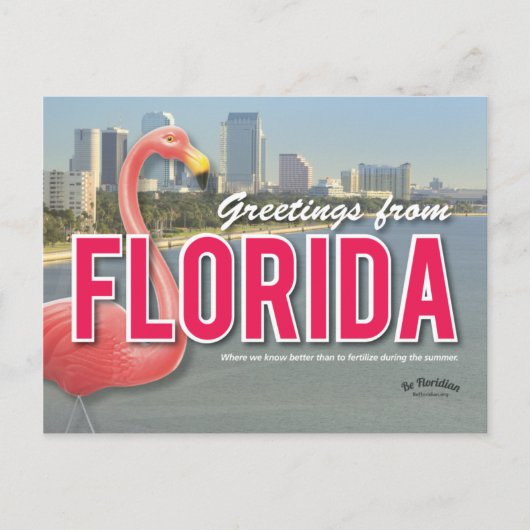 Be Floridian - Briefkaart van Florida (Voorkant)