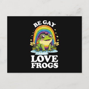Be Gay Liefde Kikkers Grappige LGBTQ Pride Regenbo Briefkaart