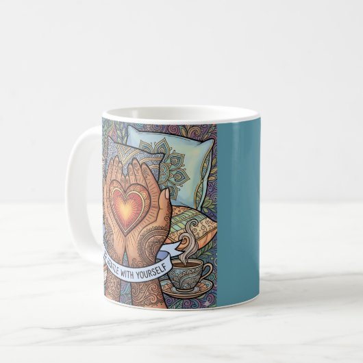 Be Gentle With Yourself Personalized Mug (Devant gauche)