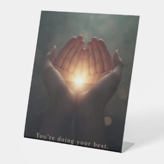 Be Gentle With Yourself Reclamebord Met Voetstuk