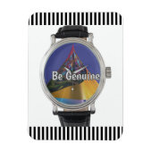 Be Genuine Refrigerator Magneet (Verticaal)