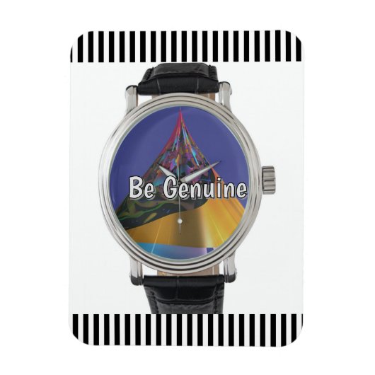 Be Genuine Refrigerator Magneet (Verticaal)