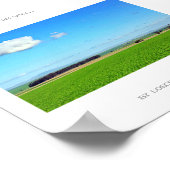 Be Green Vineyard Field Nature Paysage Poster (Coin)