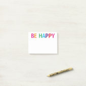 Be Happy Bright Veelkleurig 4 x 3 Post-it® Notes (Op bureau)