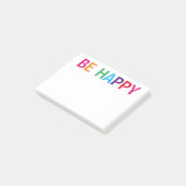 Be Happy Bright Veelkleurig 4 x 3 Post-it® Notes (Schuin)