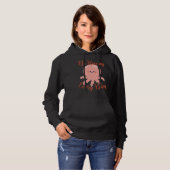 Be Happy Every Day Cute Octopus Motivational Quote Hoodie (Voorkant volledig)