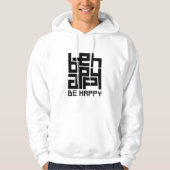 Be happy hoodie (Voorkant)