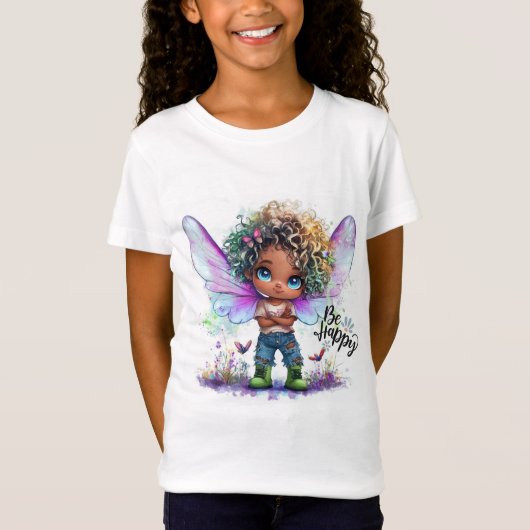 Be Happy Lil Fairy Kinder T-shirt (Voorkant)