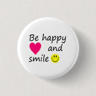 Be happy ronde button 3,2 cm