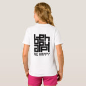 Be happy t-shirt (Achterkant volledig)