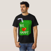 Be Happy With Apple Design T-shirts By Will Power (Devant entier)