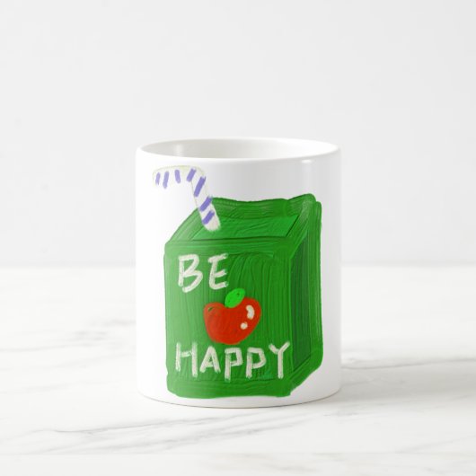 Be Happy With Apple Design T-shirts By Will Power Koffiemok (Center)