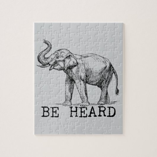 Be Heard Cute Elephant Legpuzzel (Verticaal)