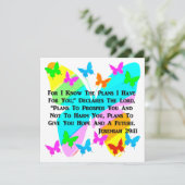 BE INSPIRED JEREMIAH 29:11 KAART (Staand voorkant)