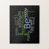 BE Inspirerend Word Cloud Legpuzzel (Verticaal)