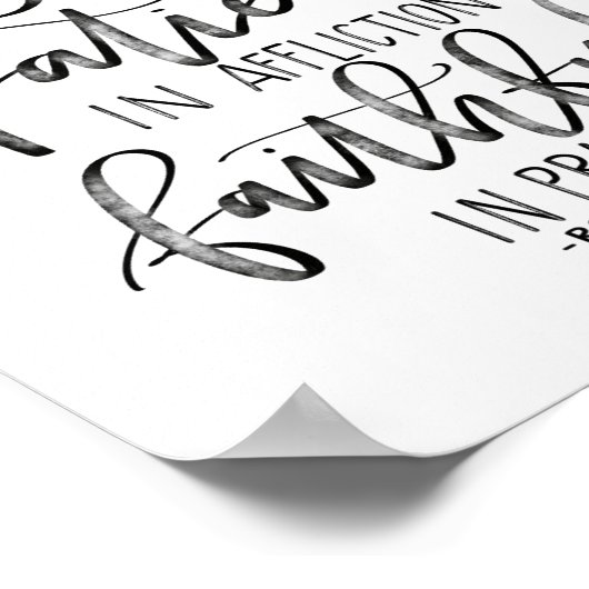 Be Joyful in Hope - Romans 12:12 - Poster Lettered (Coin)