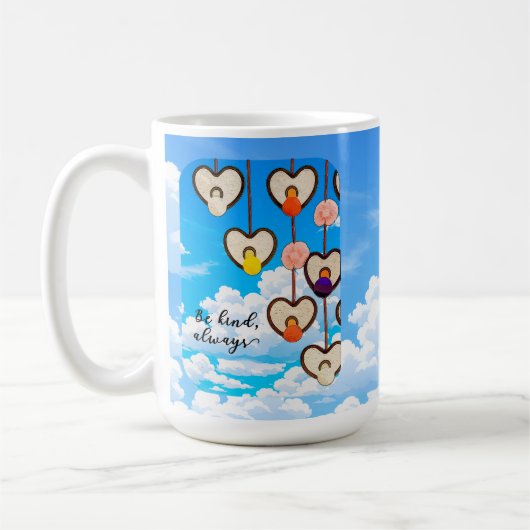 Be Kind Always Heart Mug (Gauche)