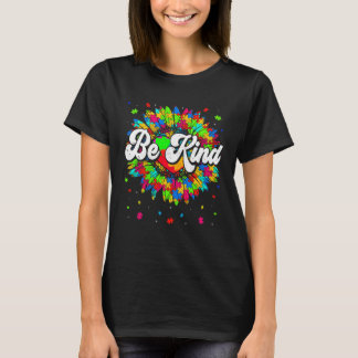 Be Kind Autism Awareness Month Cute Gnomes Men Wom T-shirt