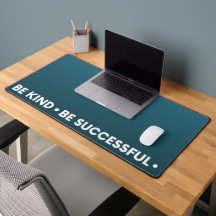 Be Kind Be Success - - Simple Design Desk Mat