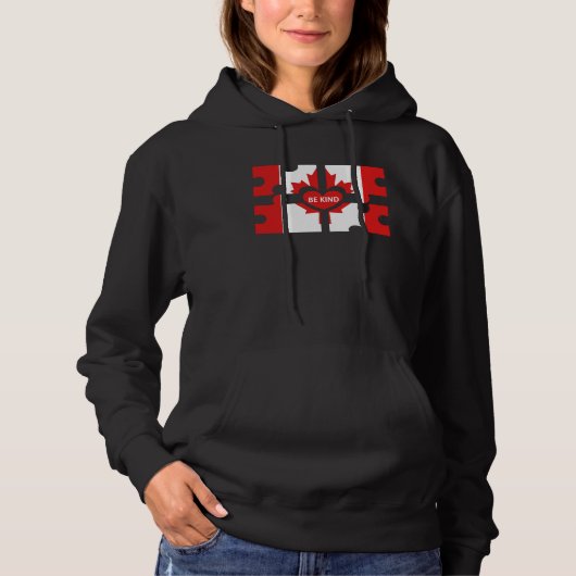 Be Kind Canada Hoodie (Voorkant)