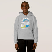 Be Kind Different Autism Awareness Rainbow Design  (Devant entier)