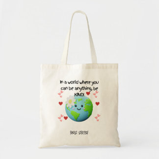 Be Kind Earth - Canvas tas voor leraren