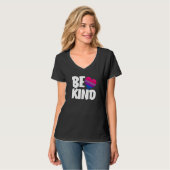 Be Kind Funny Bi Pride Flag Bisexual Premium T-shirt (Voorkant volledig)
