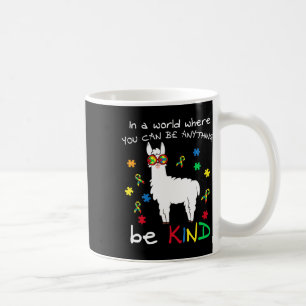 Be Kind Llama Puzzel Stuk Cool Autisme Awareness G Koffiemok