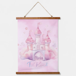 Be Kind Palace op de Pink Cloud aanpasbaar Hangend Wandkleed