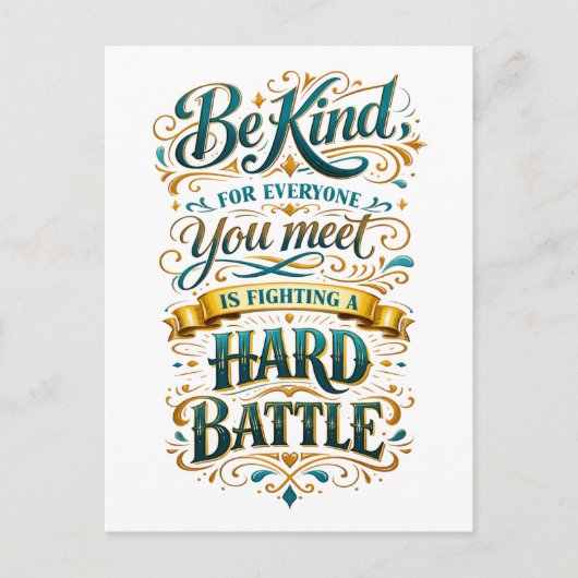 "Be Kind" Postcard Briefkaart (Voorkant)