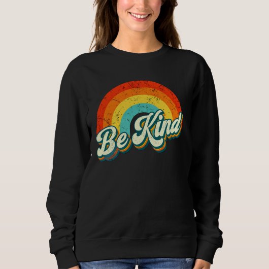 Be Kind Rainbow Crewneck Sweatshirt (Devant)