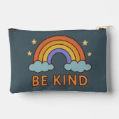 "Be Kind Rainbow – Kleurrijk Positief Quote Ontwer Etui (Achterkant)