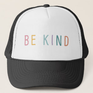 Be Kind Rainbow Lettering Trucker Hat Trucker Pet